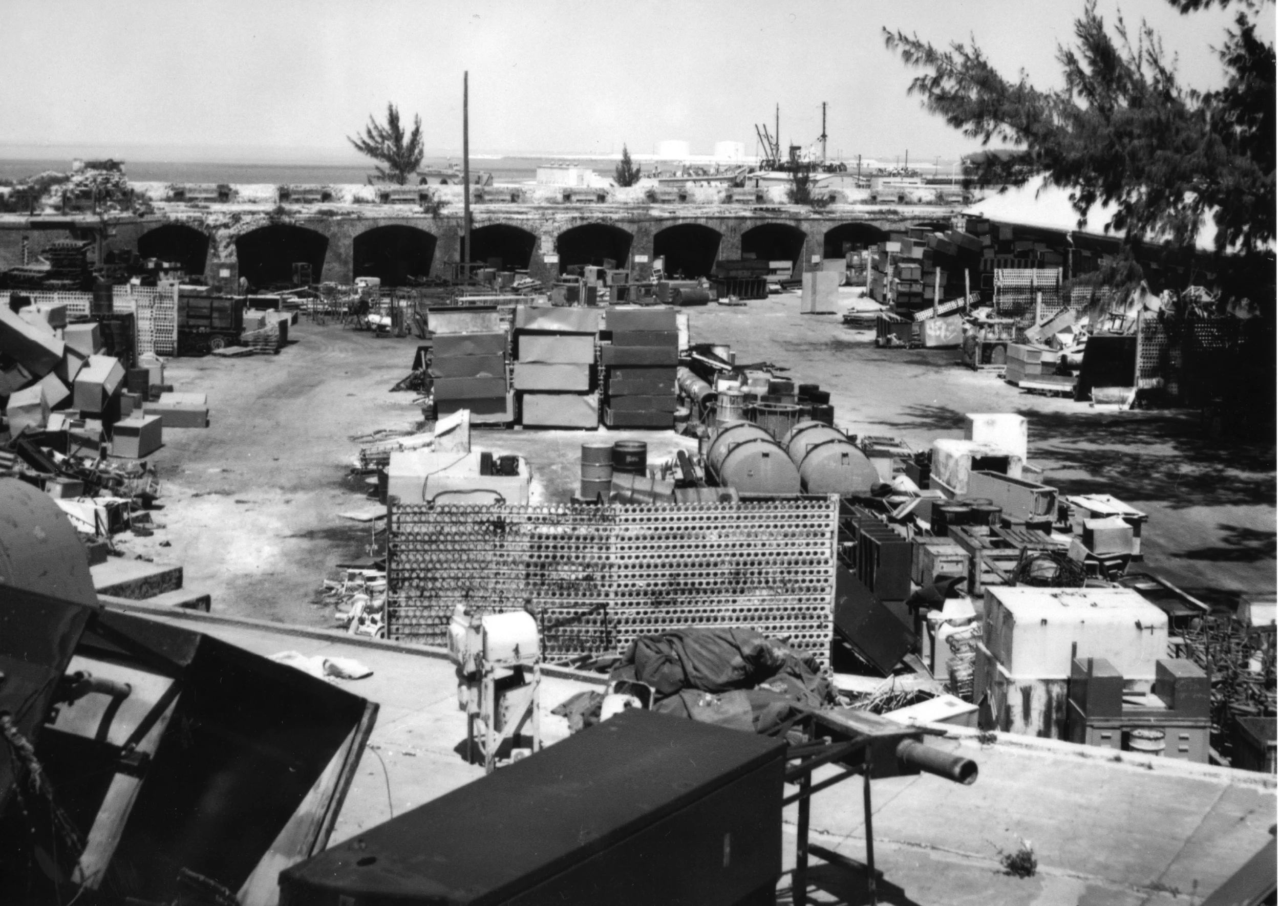 1954 - 1975 Fort utilized as a Storage and Salvage Yard for the Navy 