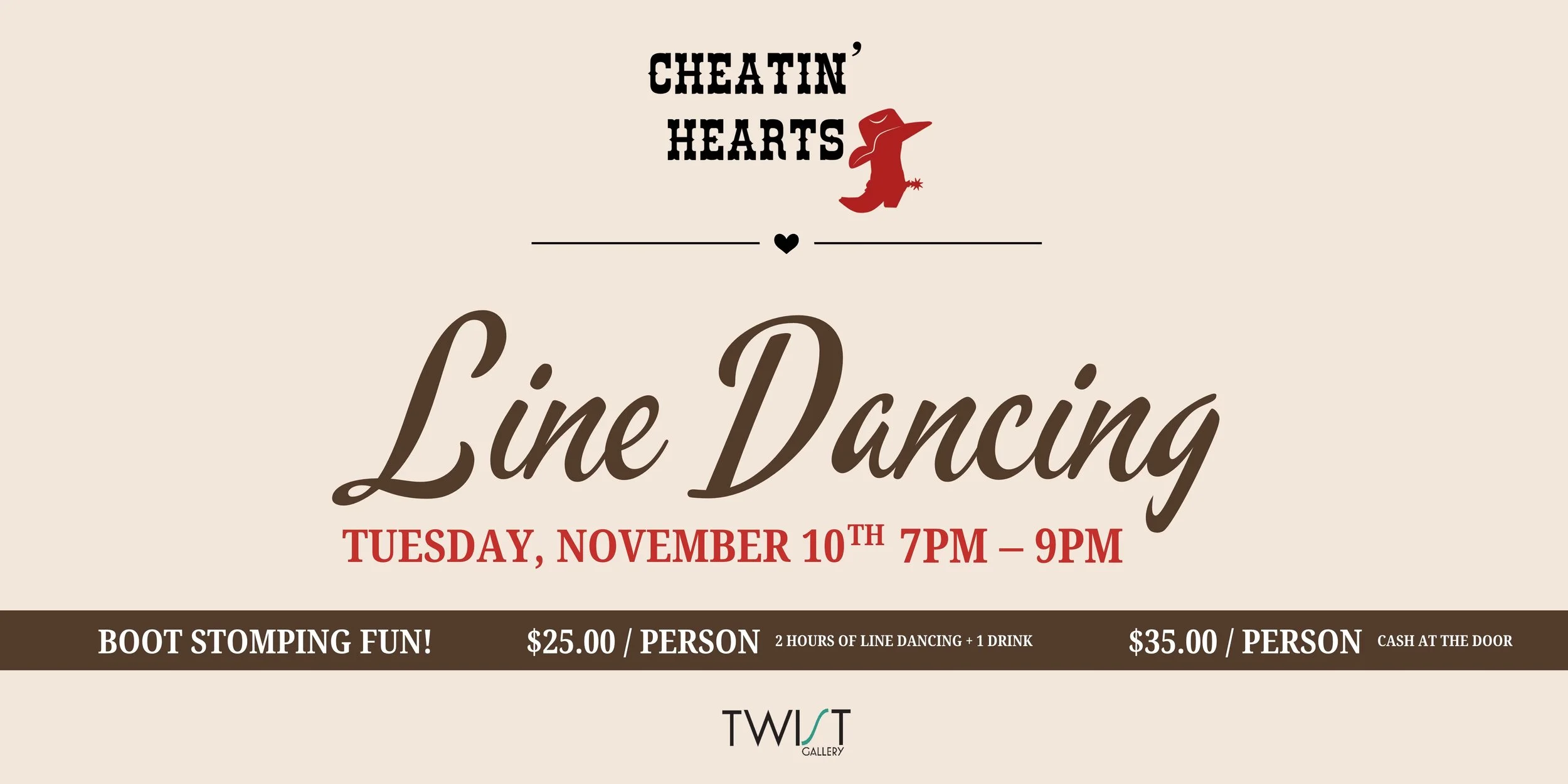 Line Dancing with Cheatin' Hearts