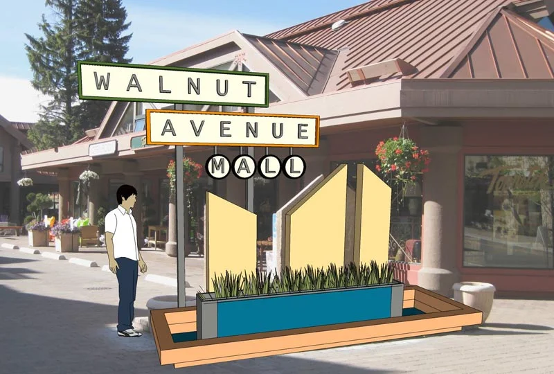 Walnut Ave. Sign Model with Photomatch