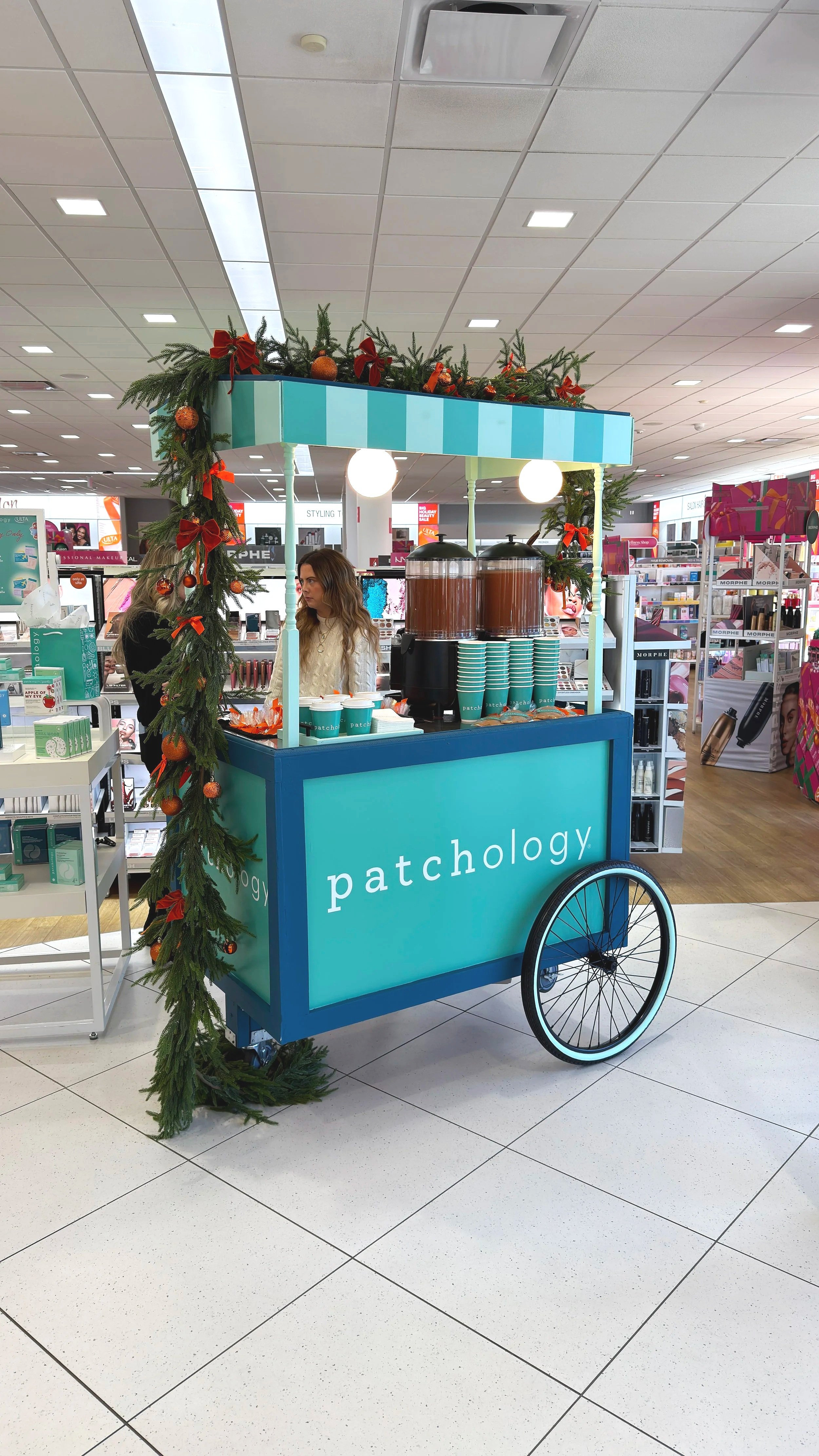 Patchology Hot Cocoa Activation Cart at Ulta Beauty – RAPT Hospitality Event Production