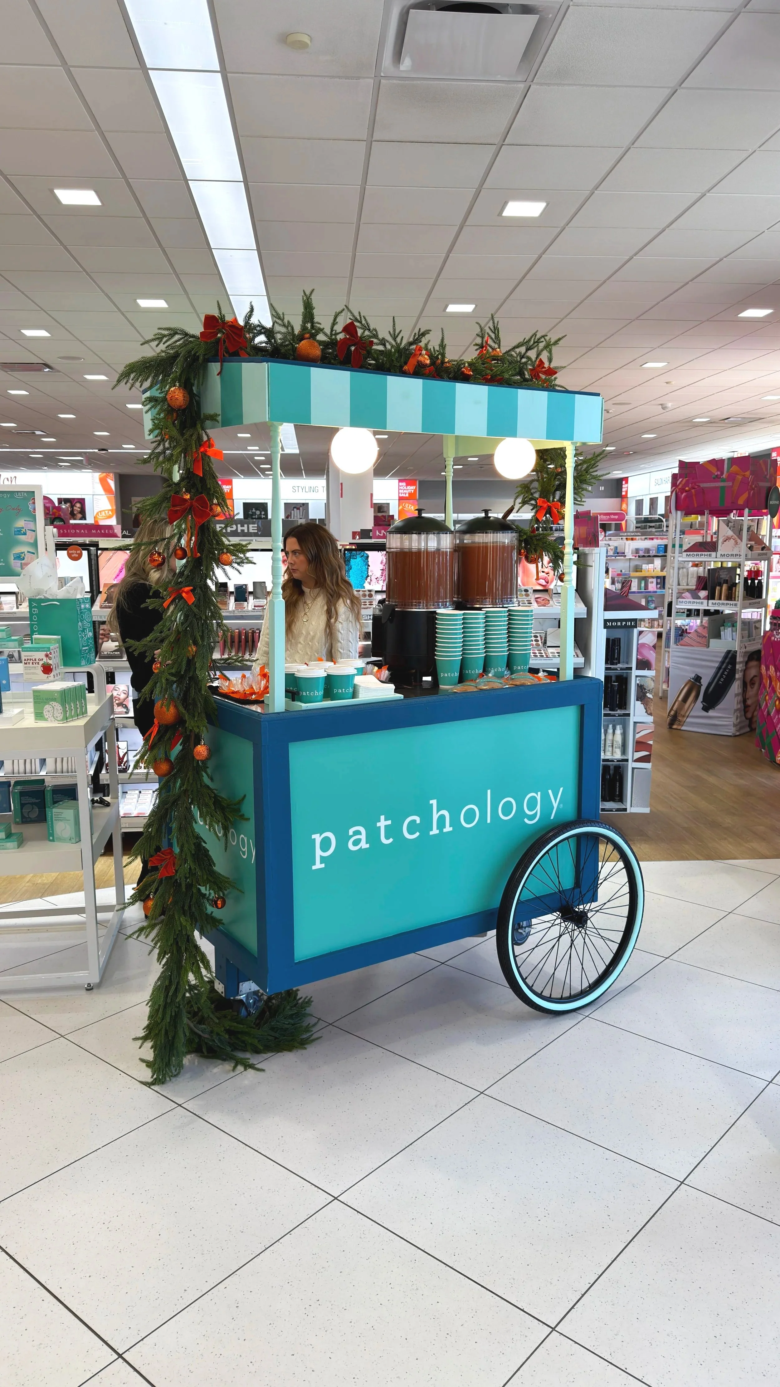 Patchology Holiday Pop-Up Cart Activation at Ulta Beauty