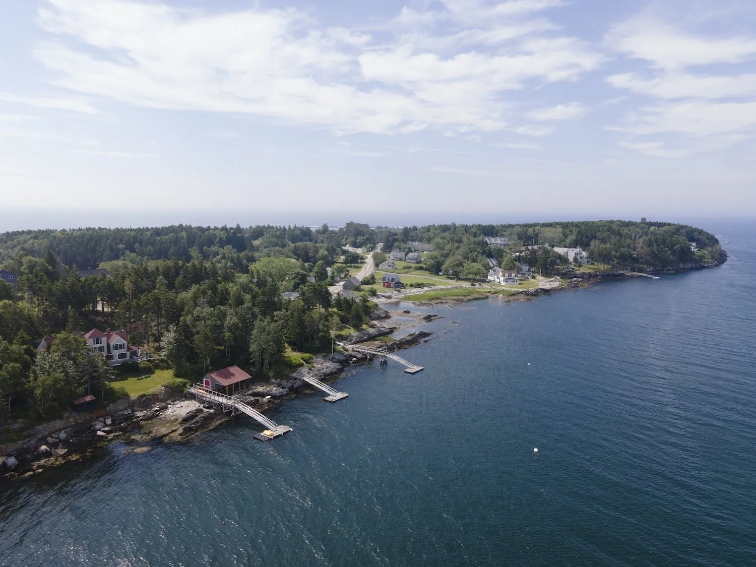 Aerial drone photography of coastal Maine by Heidi Kirn Photography
