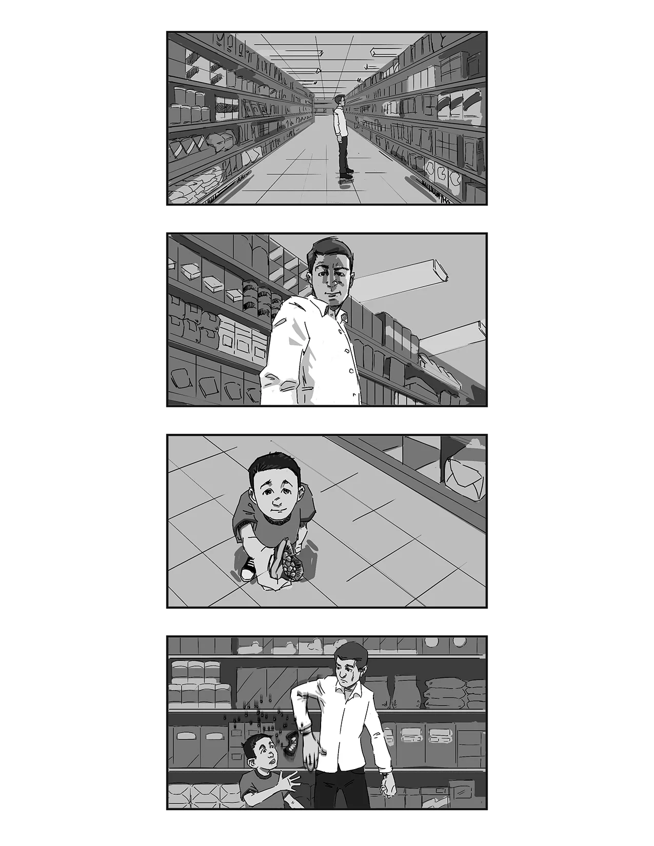  Sample page from  Literally, Right Before Aaron  (2017) 