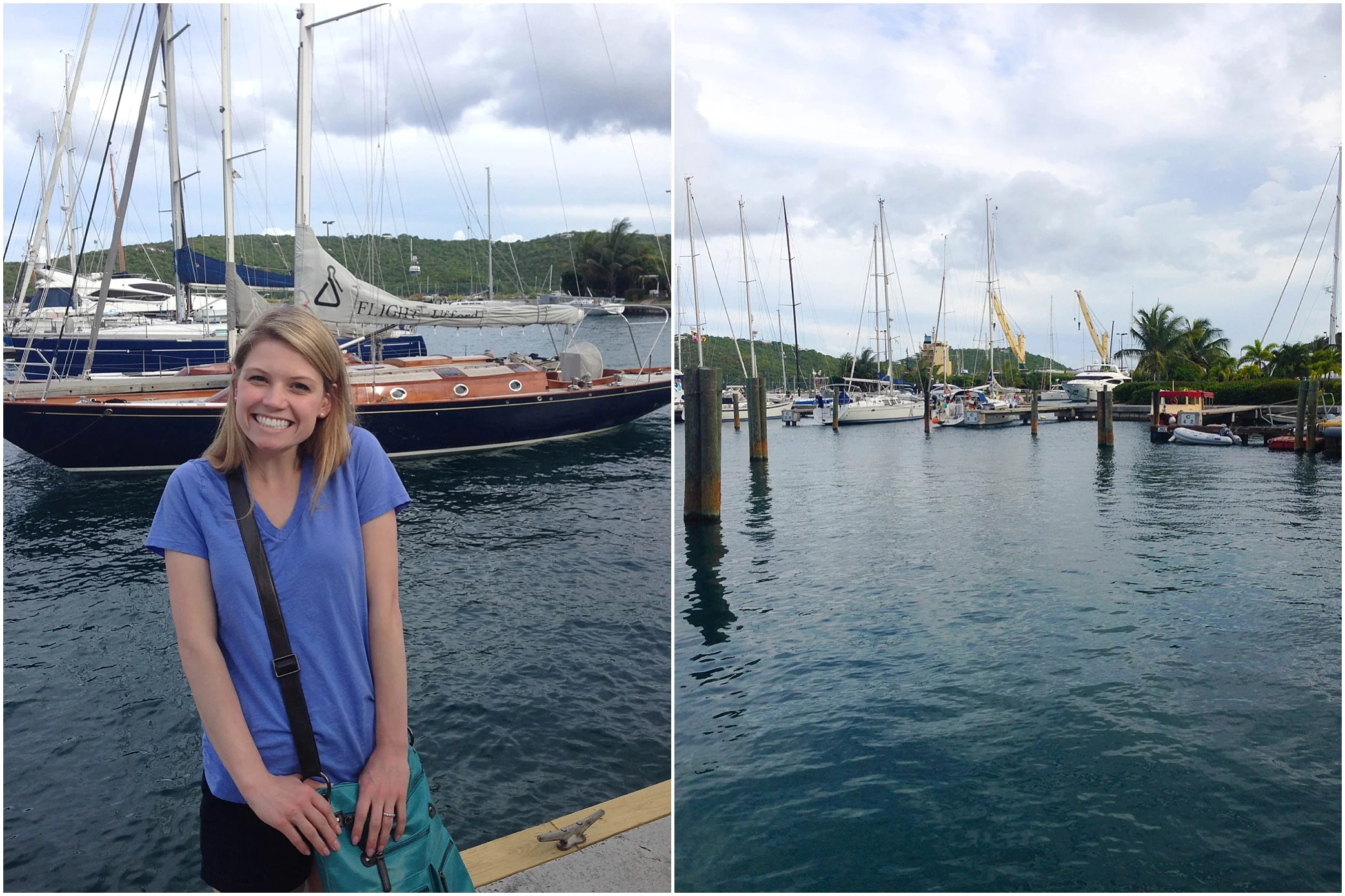 Just arriving at the ferry dock in St. Thomas! 