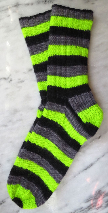 Simply Socks Yarn Co Poste Striping, Poenari Castle Socks