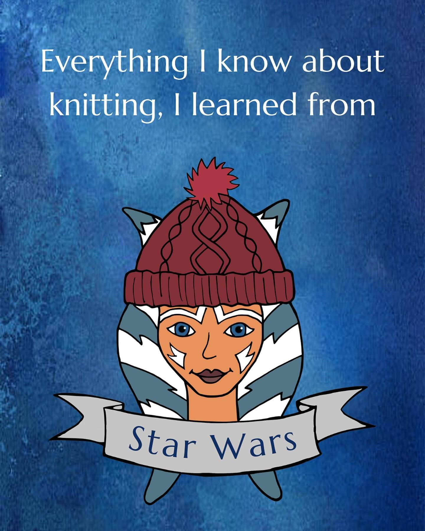 Everything I know about knitting I learned from Star Wars!

Okay, maybe not everything, but at least a few things worth repeating on May 4th. 

⭐️ &ldquo;I don&rsquo;t know who you are or where you came from, but from now on you&rsquo;ll do as I tell