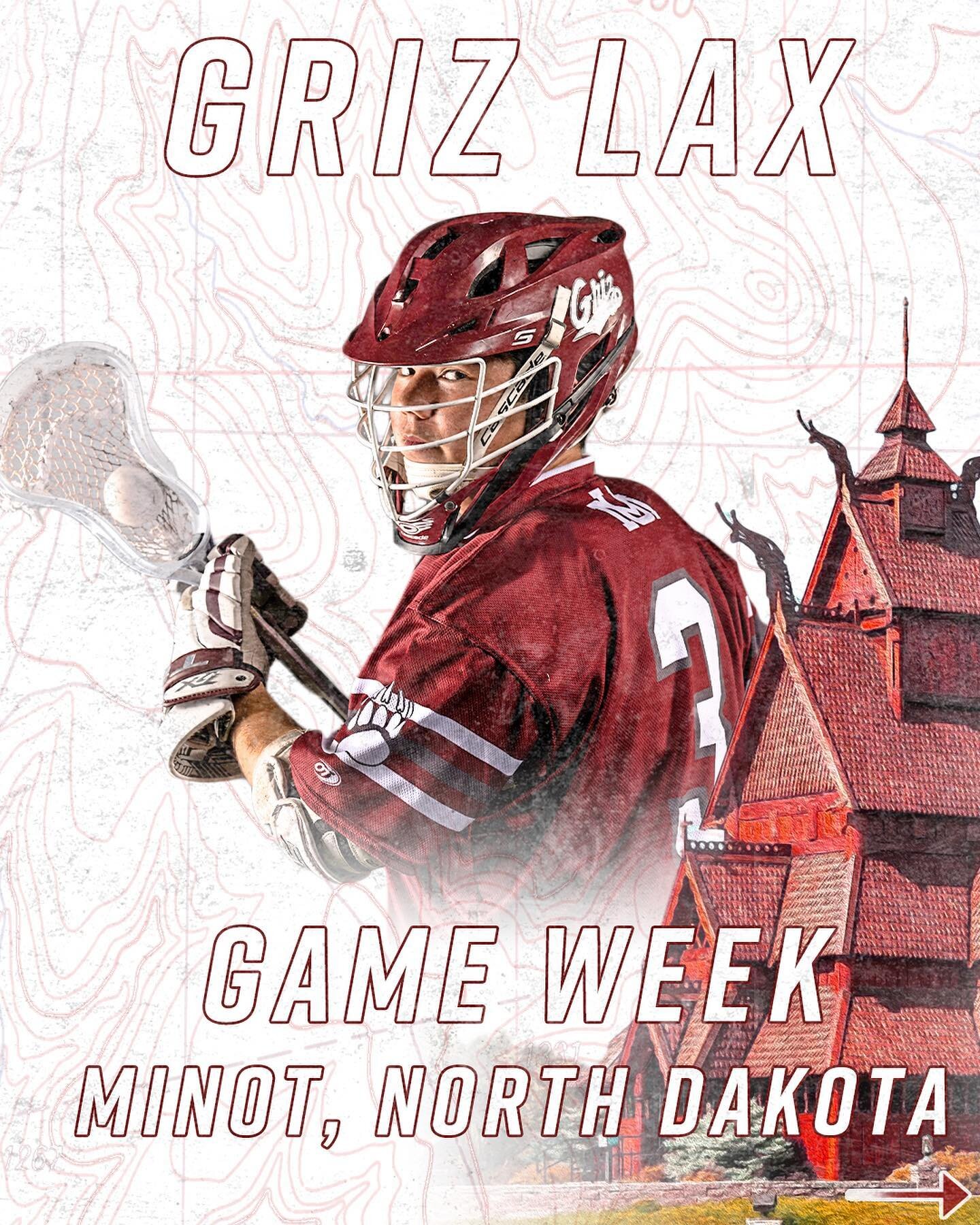 BIG tilts this weekend as the Griz travel to Minot, ND to tussle with # 1 ranked @stthomasmenslacrosse and # 18 @umdlacrosse. All games played at Herbert M. Parker Stadium.

#WhosFast #HAF