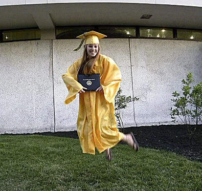Yay! But there's only one way that diploma will stay suspended in air forever.