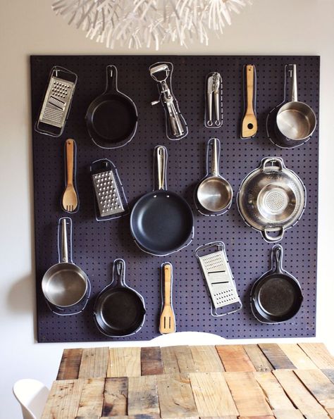 What is the best way to hang a pan on the wall?