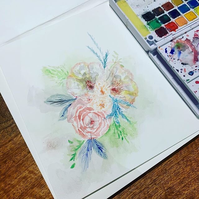 I wonder if I like painting small details cause I have the best control 😂 anyways I just needed to finish  something that doesn&rsquo;t require approval by a million people haha and I want pretty flowers in the house 🌸 hope you&rsquo;re all staying