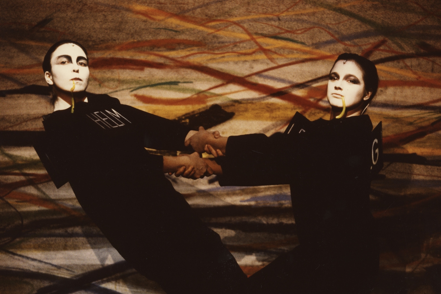Monika Tahal and Susi Eisenkolb at the Thalia Theater, Hamburg, 1990