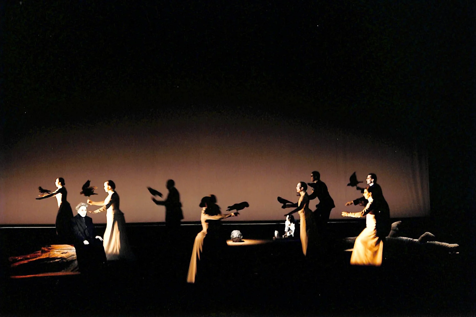 Act I - Peter Fitz (Old Man on Rock), Ensemble (Raven Carriers, Running People)
