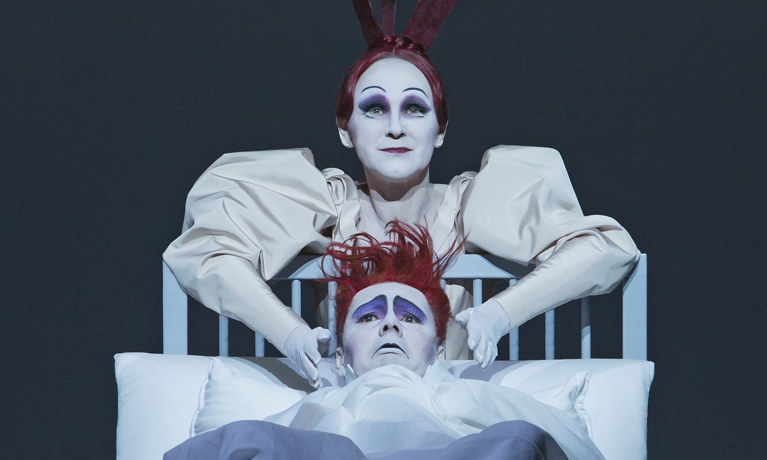 Rosa Enskat (Mother), Christian Friedel (Nathanael) Photograph © Lucie Jansch