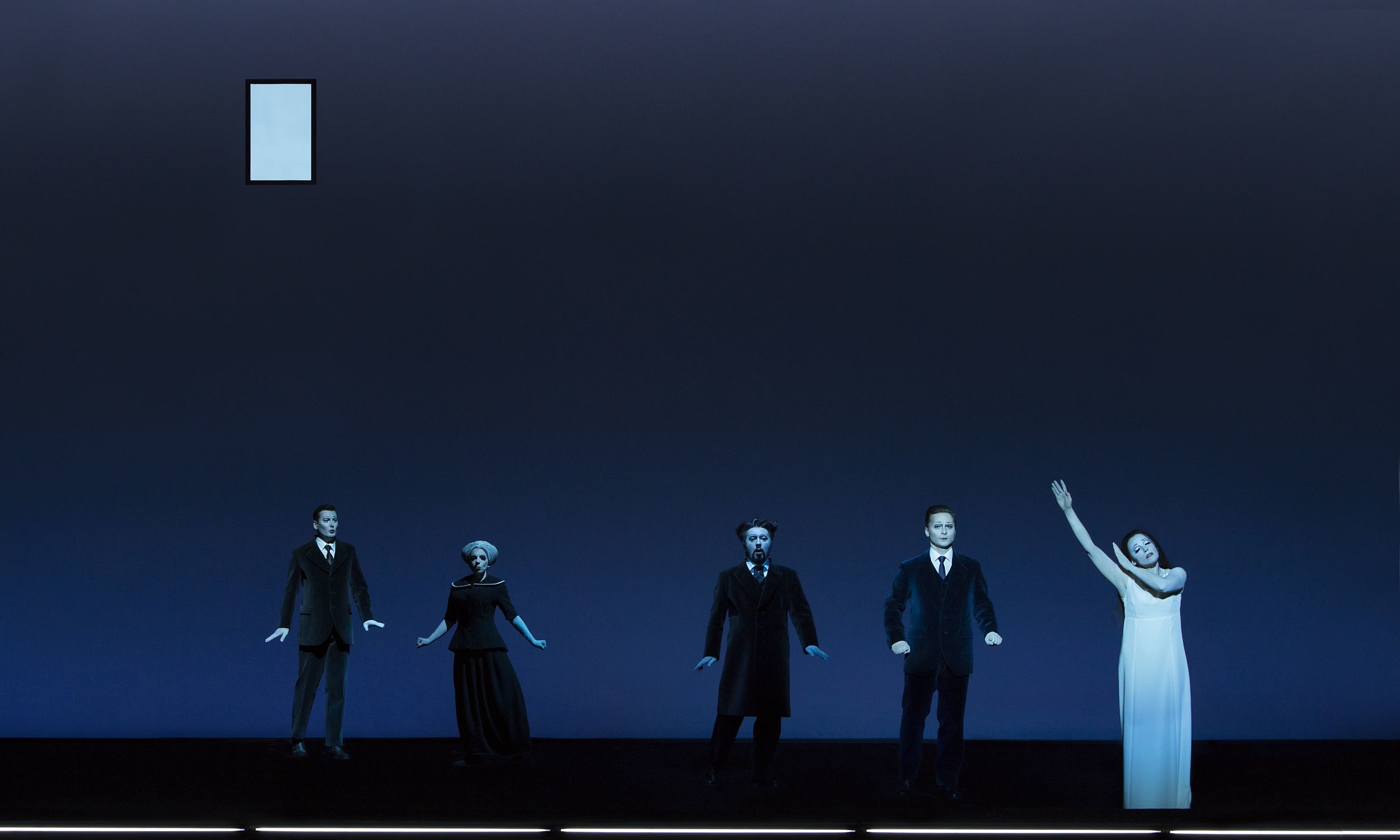 Act III: Aleksandr Yegorov (Doctor), Eleni Stamellou (Annina), Andzhei Beletskiy (Giorgio Germont), Boris Rudak (Alfredo), Nadezhda Pavlova (Violetta). Perm, 2016