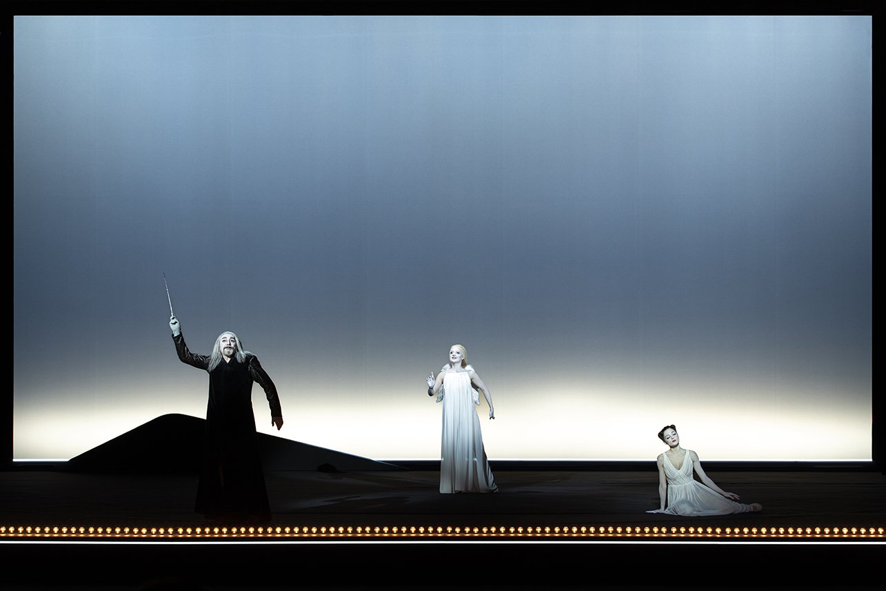 Act I, Scene 2 - Veselin Mezekliev (Prospero), Vasilena Vincenzo (Ariel), Zhaklin Daskalova (Miranda)