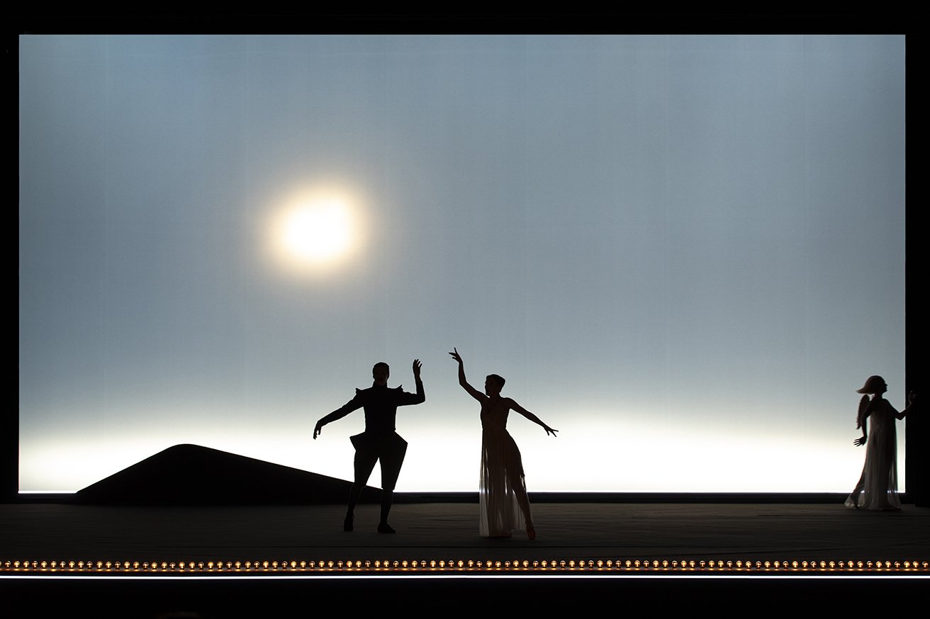 Act I, Scene 2 - Plamen Dimov (Ferdinand), Zhaklin Daskalova (Miranda), Vasilena Vincenzo (Ariel)