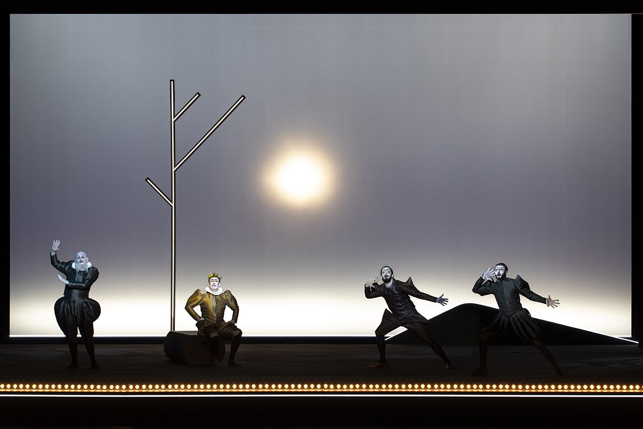 Act II, Scene 1 - Valentin Ganev (Gonzalo), Stoyan Pepelianov (Alonso), Konstantin Elenkov (Antonio), Zafir Radjab (Sebastian)