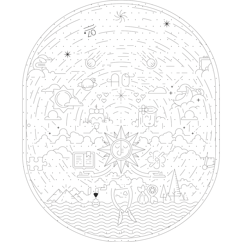 Universe minimal tattoo