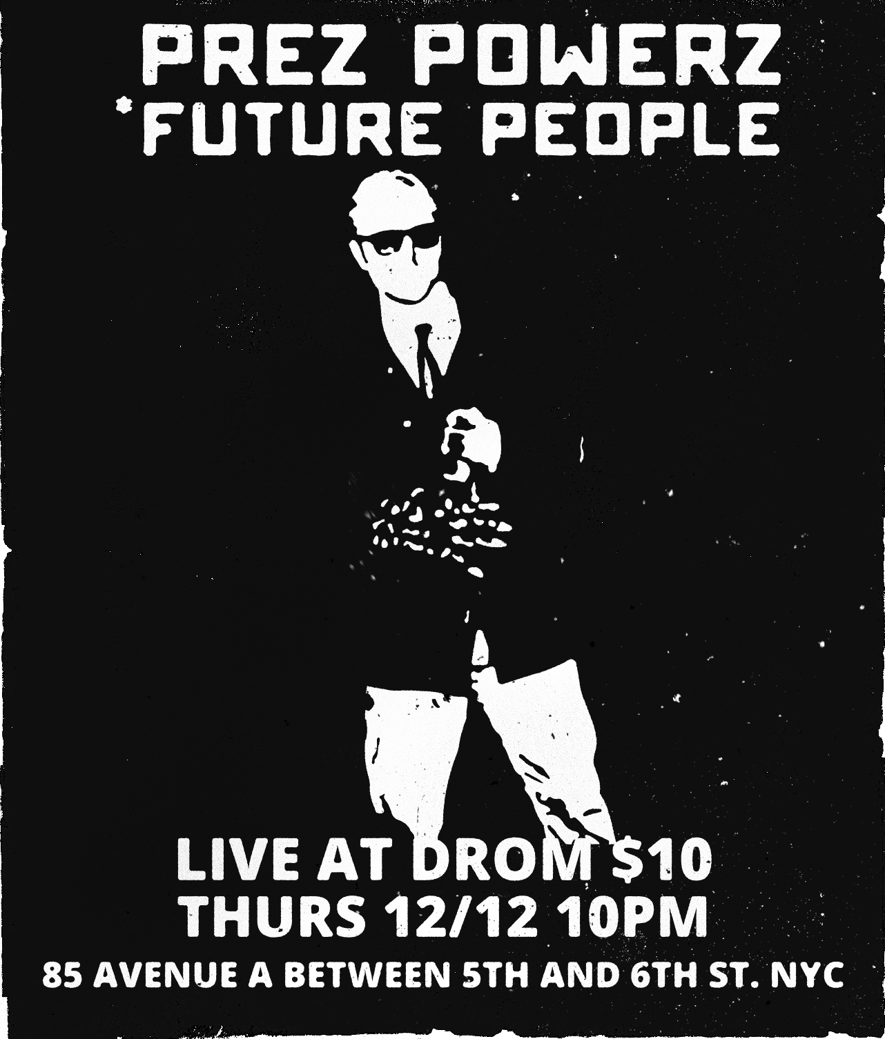 Punk rock style gig poster