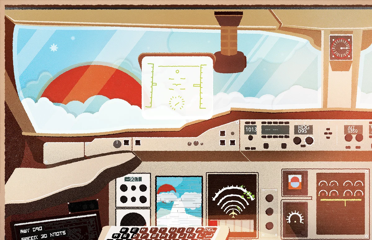 Liquid Shot Co Airbus A380 Plane Illustration