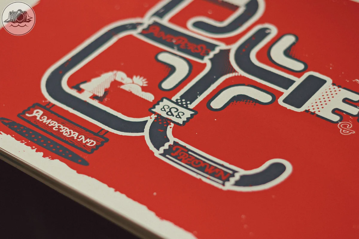 Ampersand illustration screen print