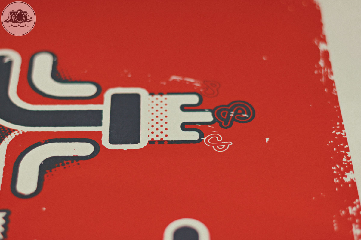 ampersand poster design screen print detail 2