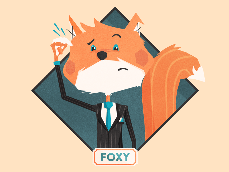 Fox Mascot Profile View