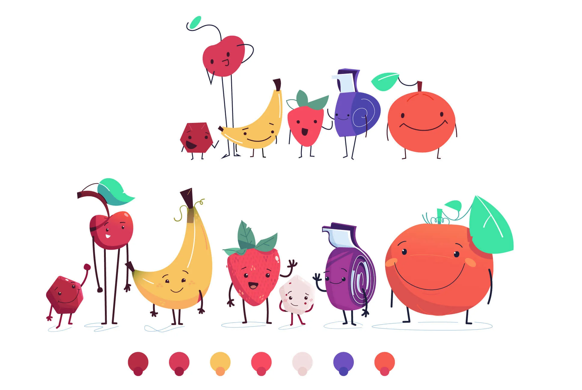 Always simplifying down to make sure the characters hold their value at all sizes