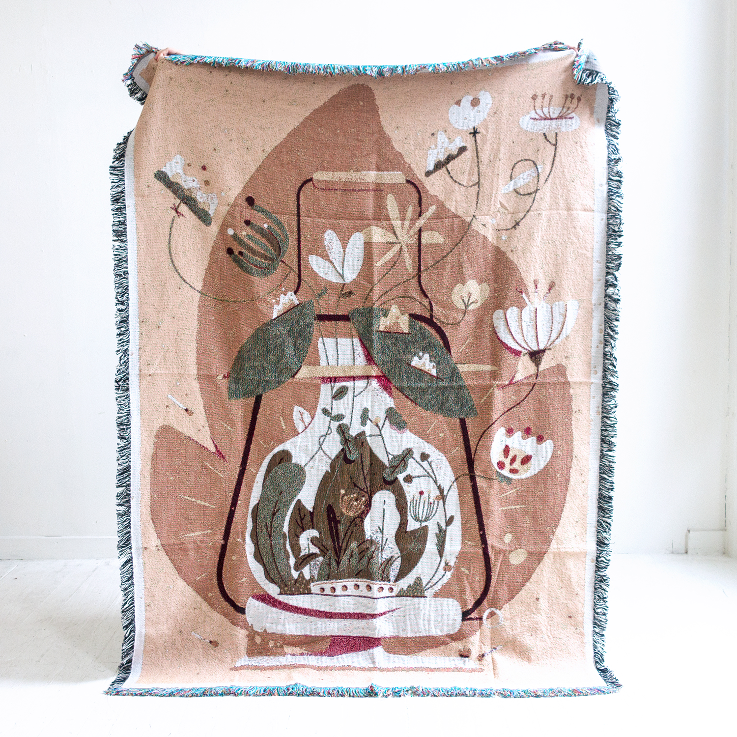 Throw Co Illustrated Woven Blanket Kirk Wallace