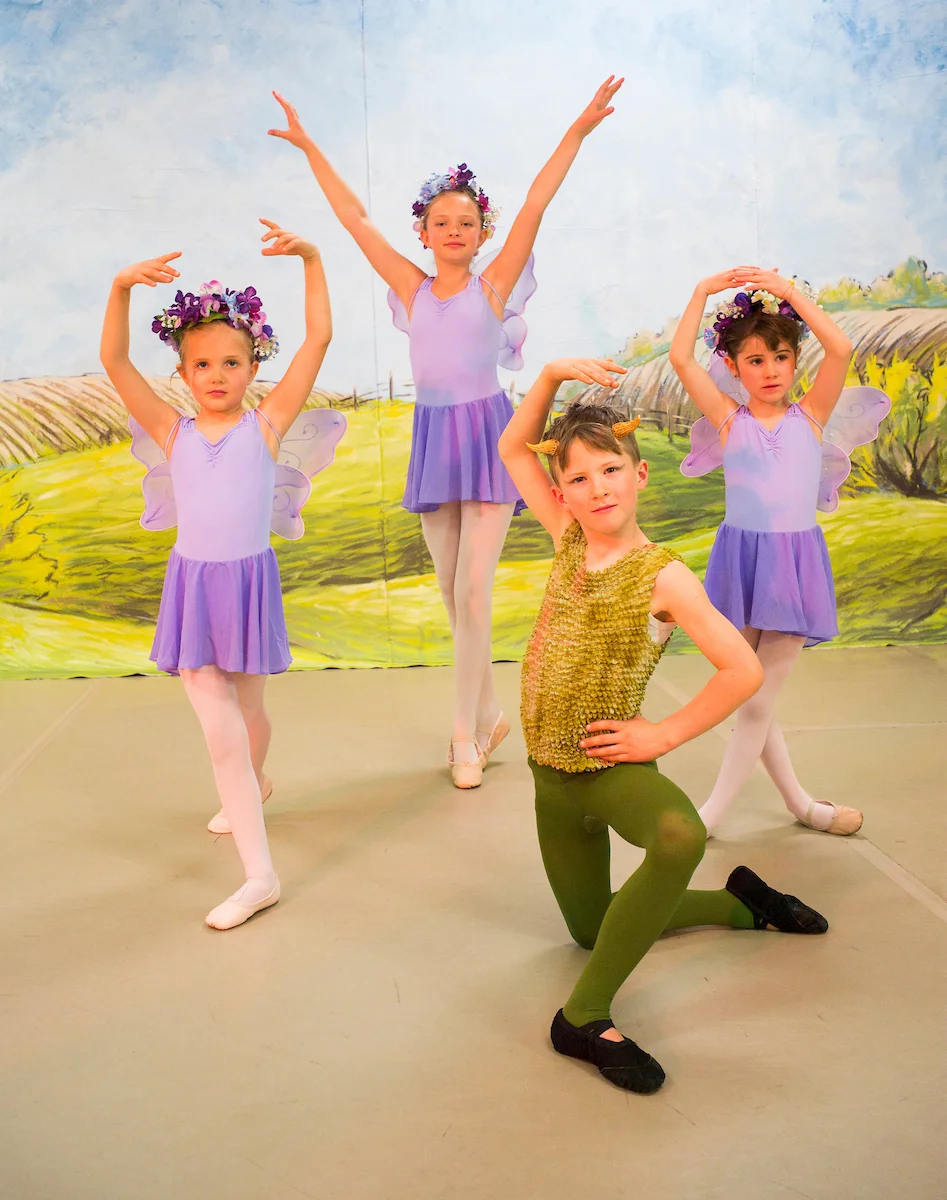 "Violet Spring Fairies & Puck"