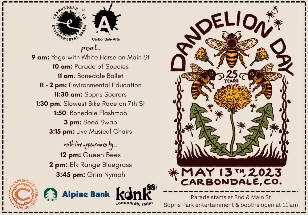Dancing at Dandelion Days 2023  in Carbondale, Co.