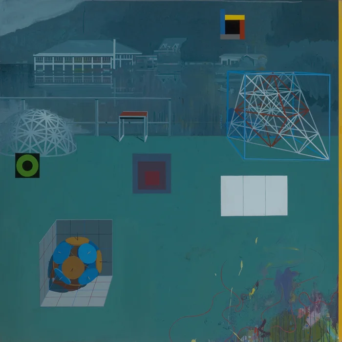 Clark Richert | Black Mountain College | Acrylic on canvas | 70 x 70in | 2011