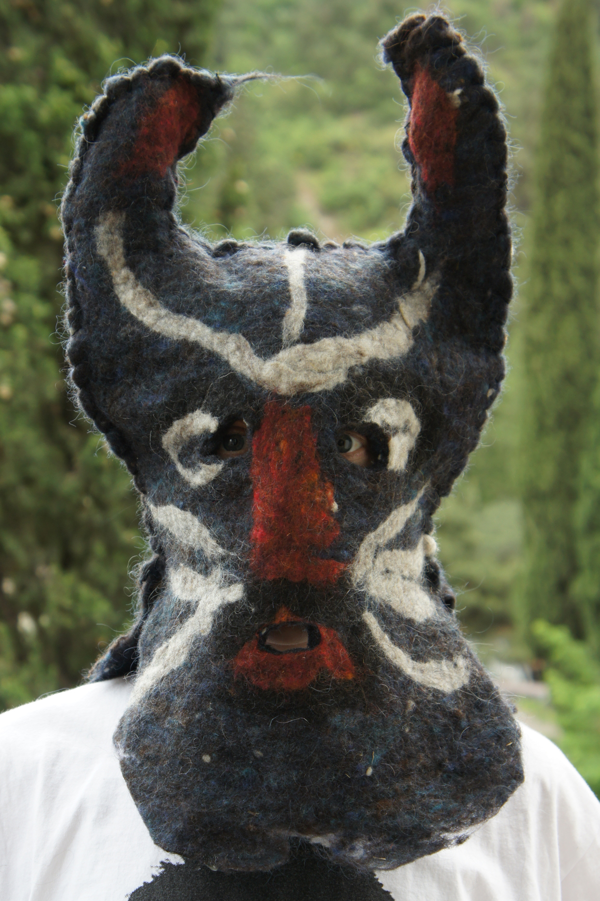   Jersey Devil felt mask, designed by Melissa Potter  