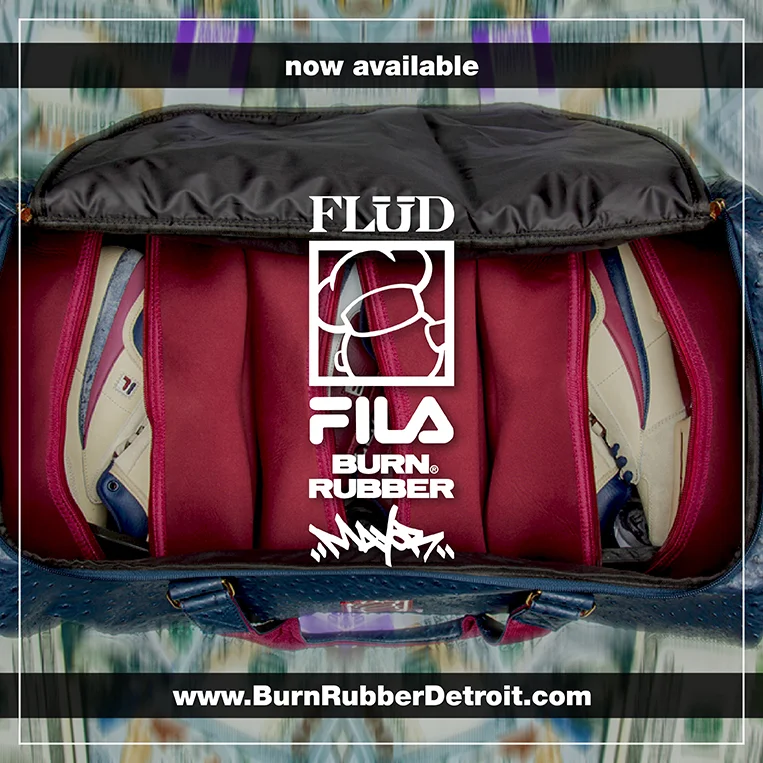Flud x Fila x Burn Rubber x Mayor