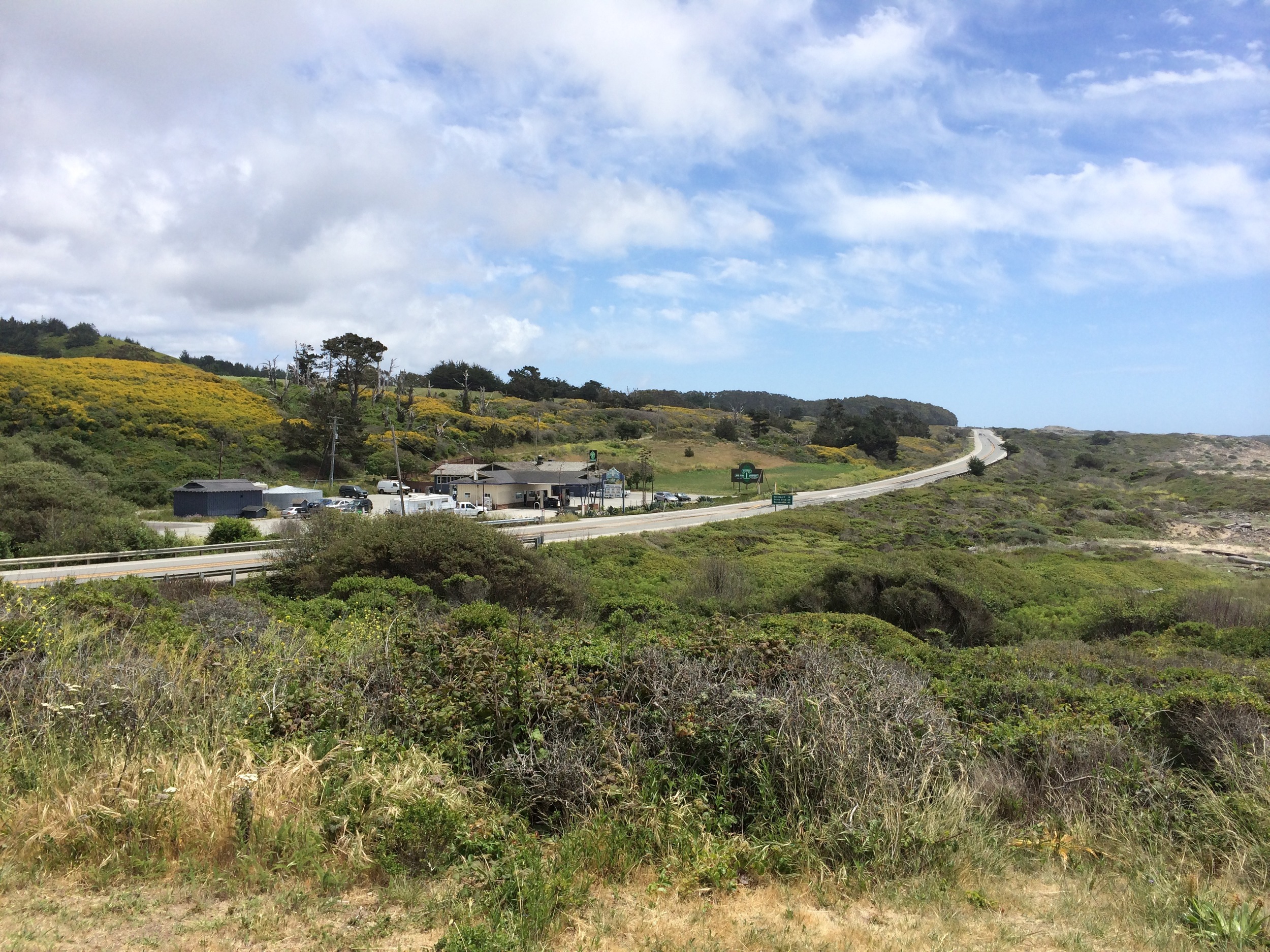 The PCH 1 north of Santa Cruz, CA.