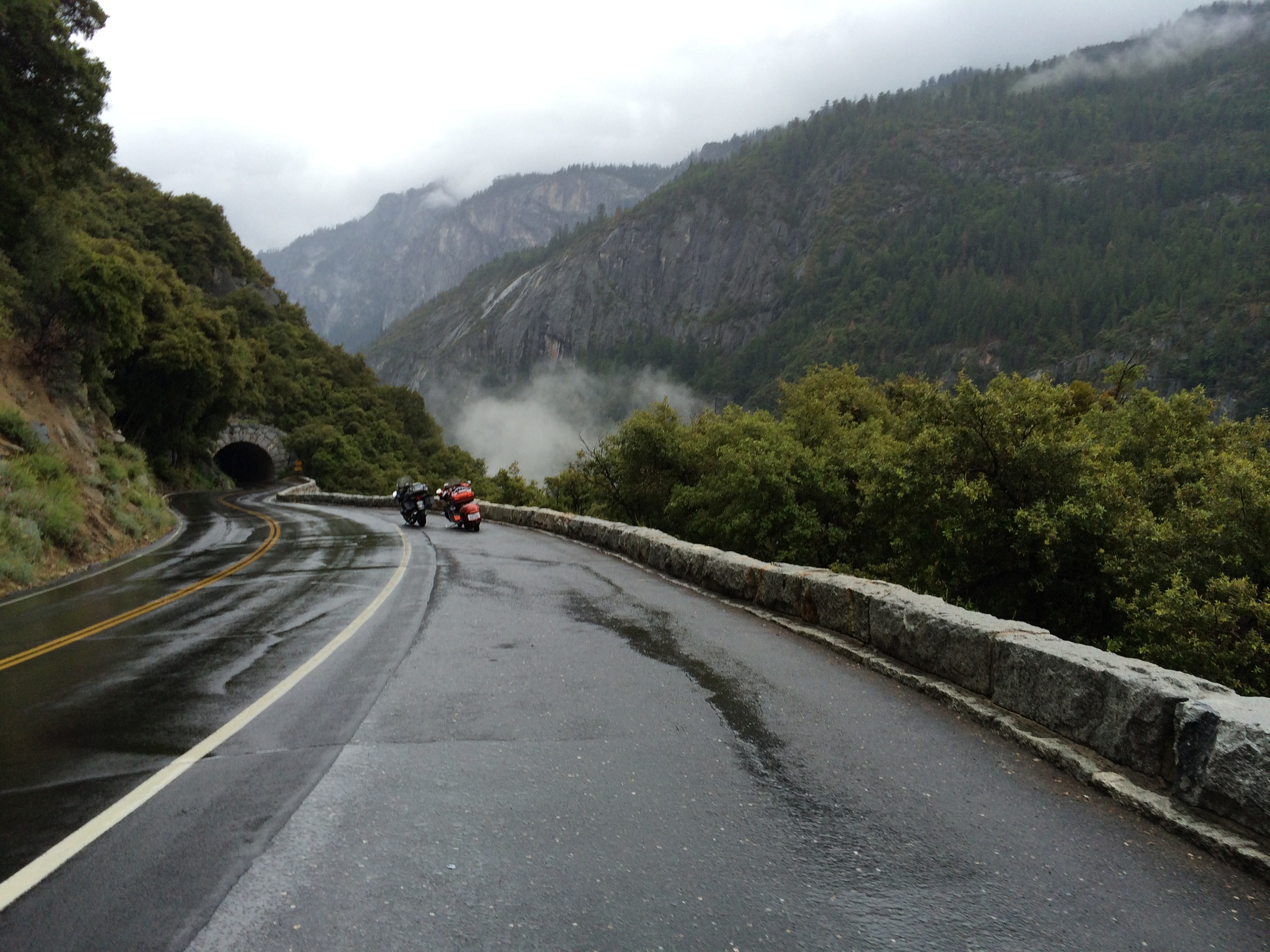 Yosemite National Park above a rain cloud!