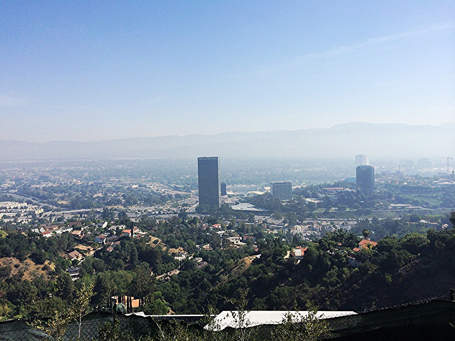 On Mulholland Drive above Universal City.