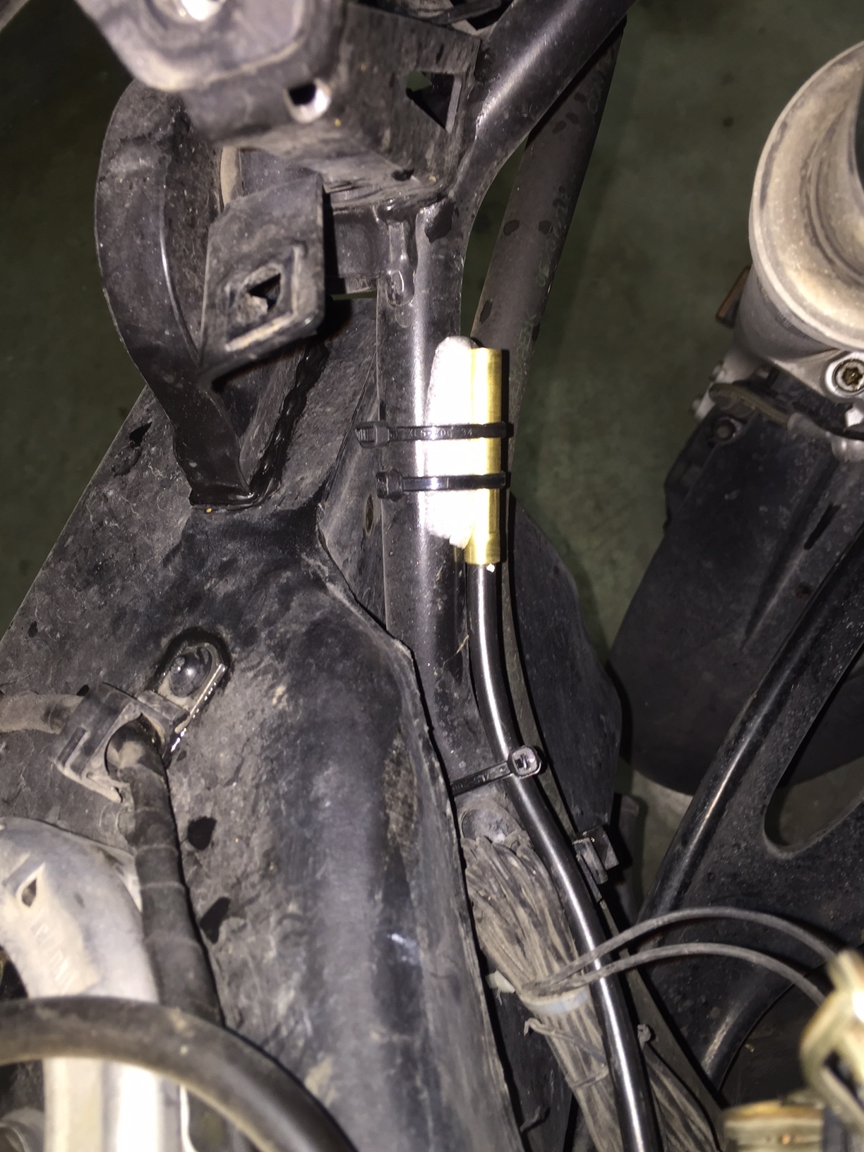 I placed the remote sensor up front. You want it away from engine heat.