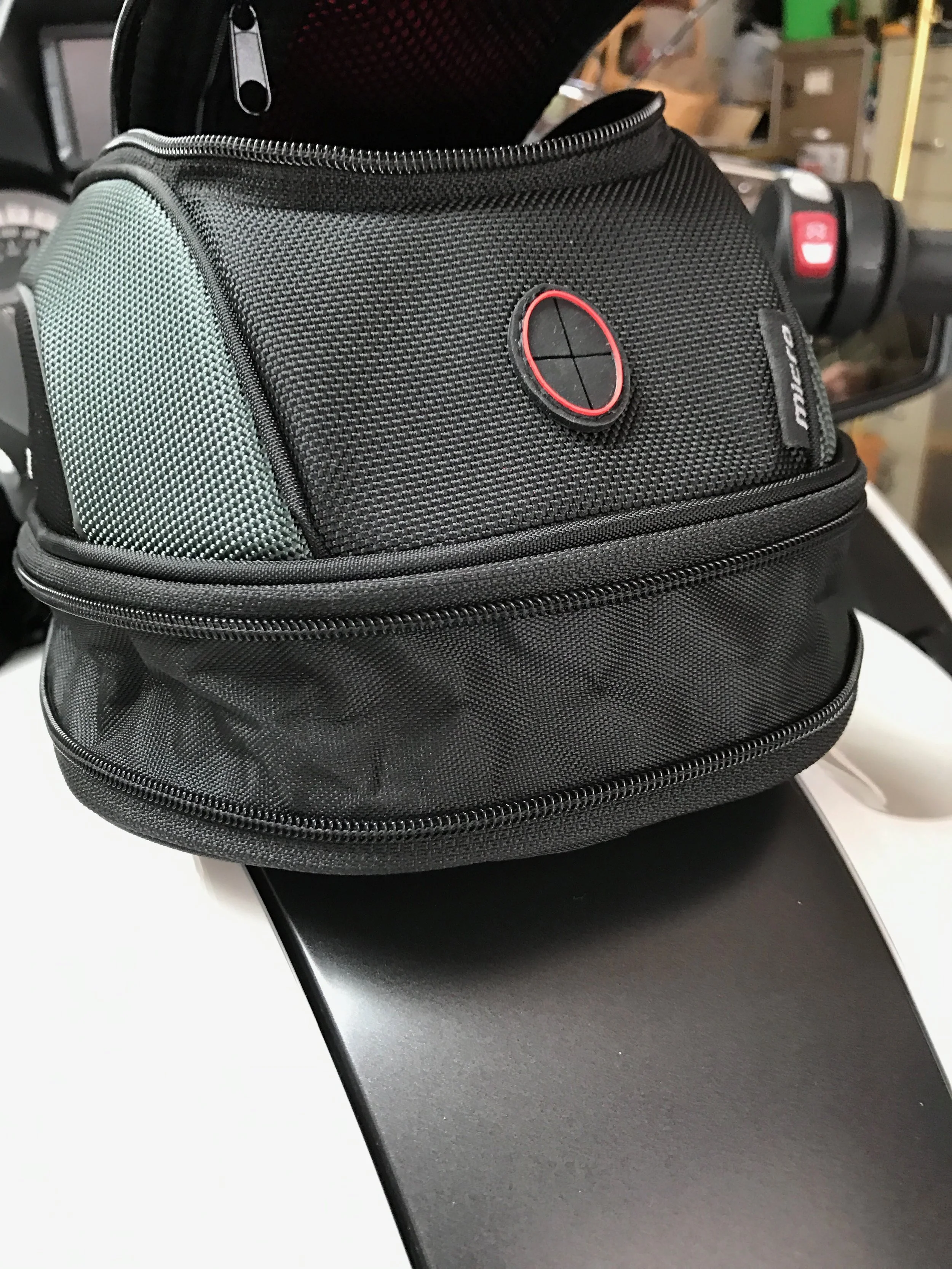 The little Micro almost doubles in size when expanded. Note the sealed port for your ear phones or an external power cord. 