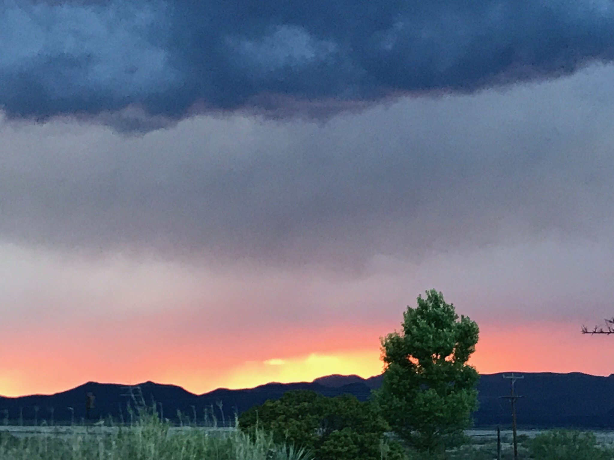 Storm Clouds Moving In Layers of Color and Intensity. 
