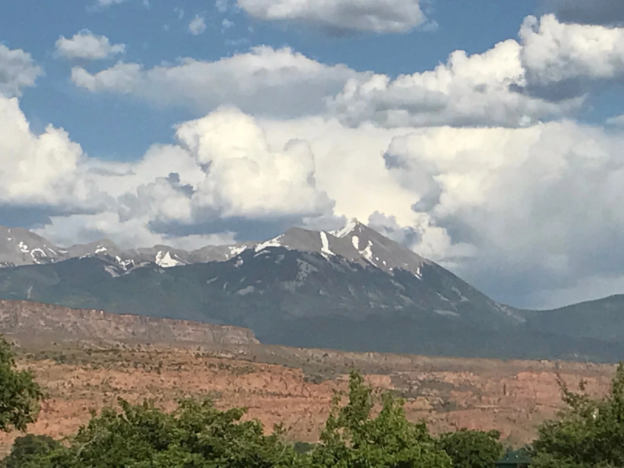Our view from the KOA.