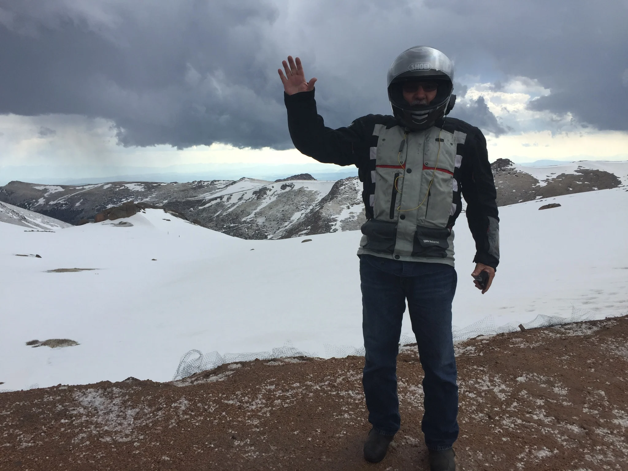 Tomas just short of the summit at Pike's Peak.