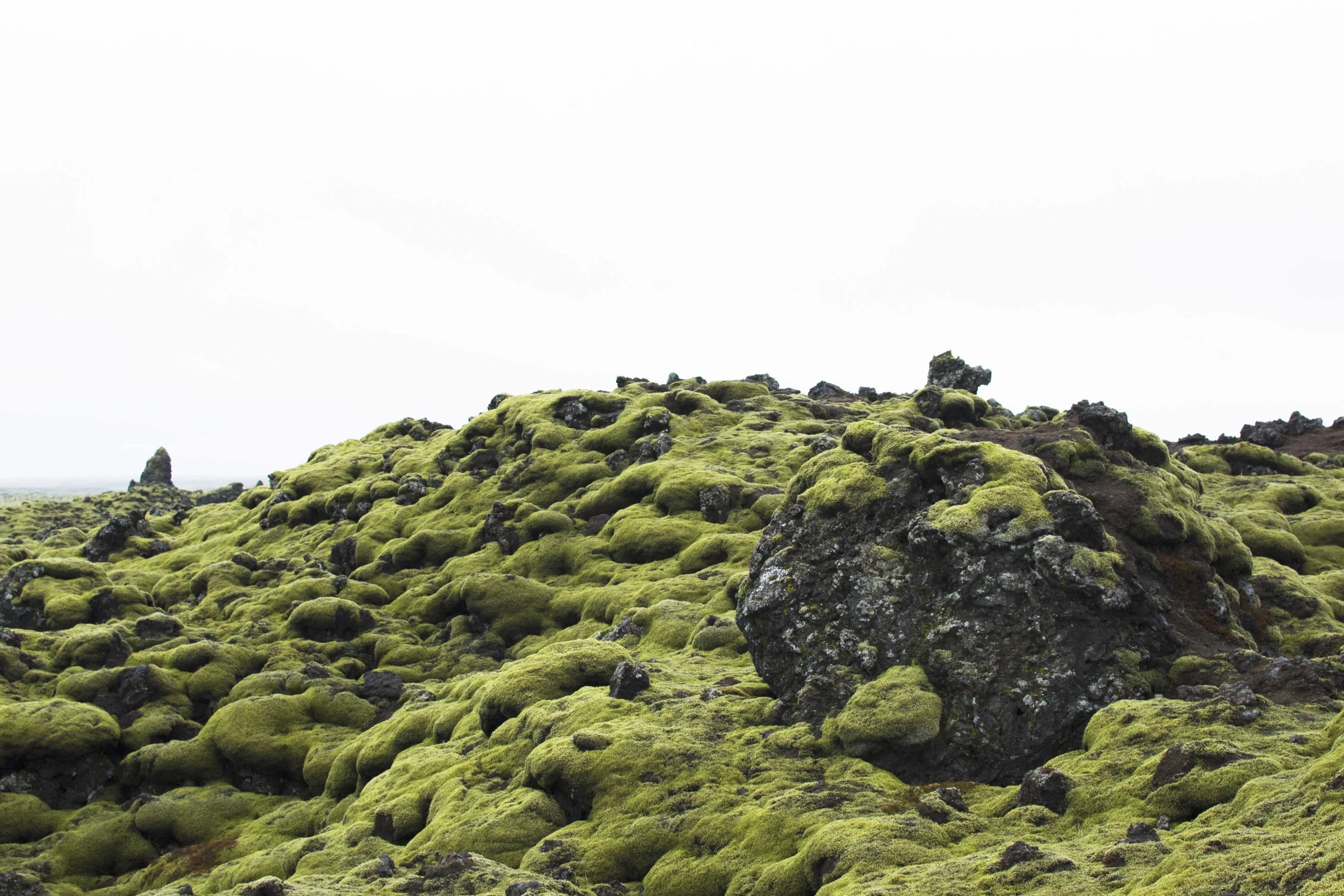 Eldhraun lava field - the third largest lava field on Earth that exists after the Ice Age.