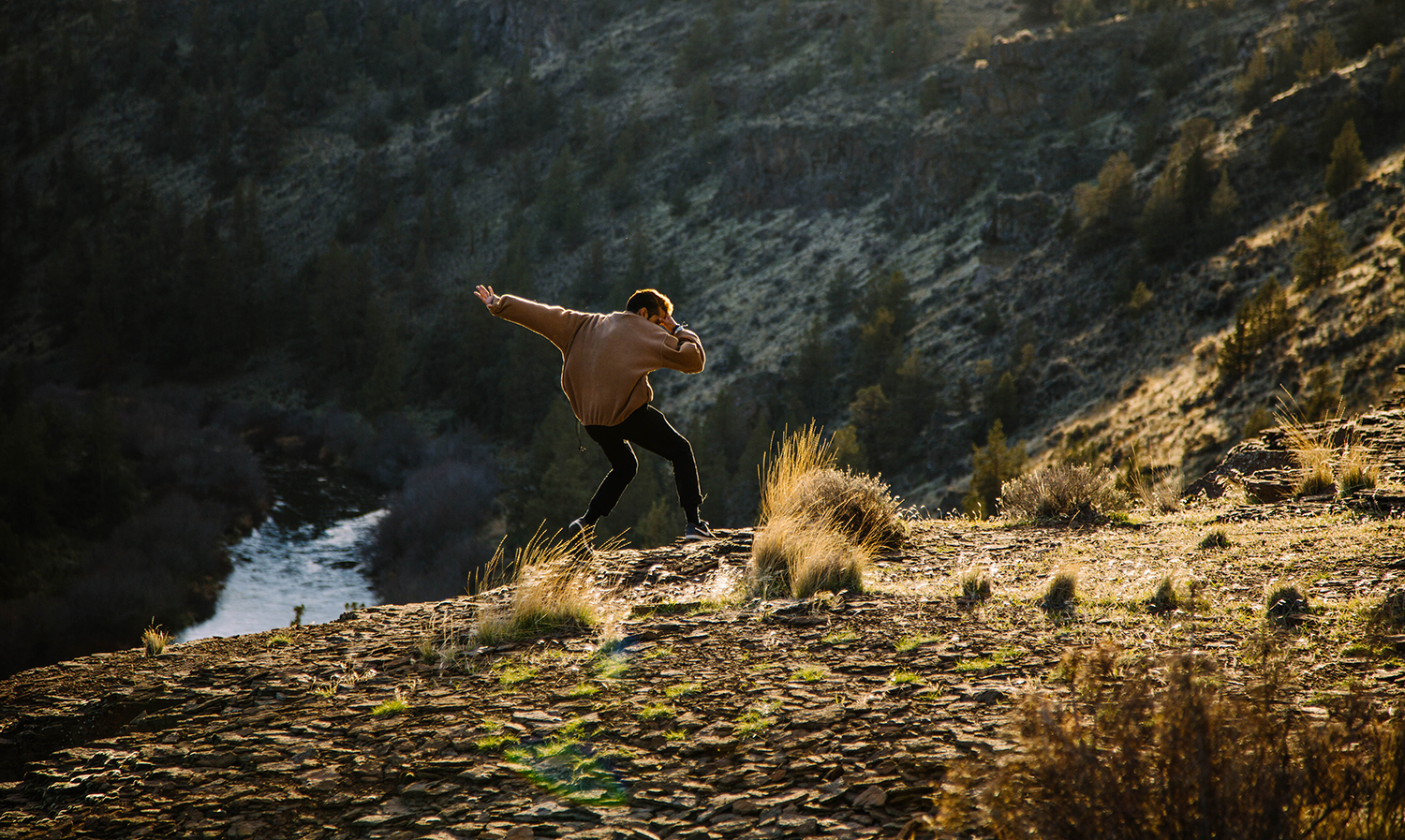 The man is always Dancing.