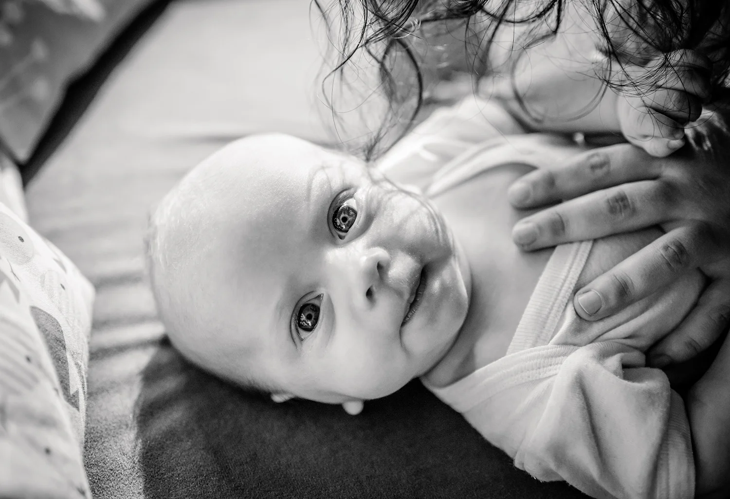 Babyfotograf Köln - Familienfotos zu Hause und im Garten