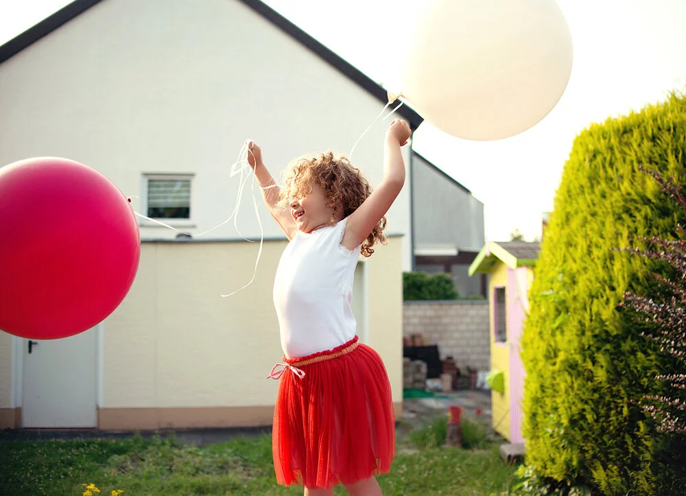 Kinderfotos Berlin - Luftballons &amp; Trampolin