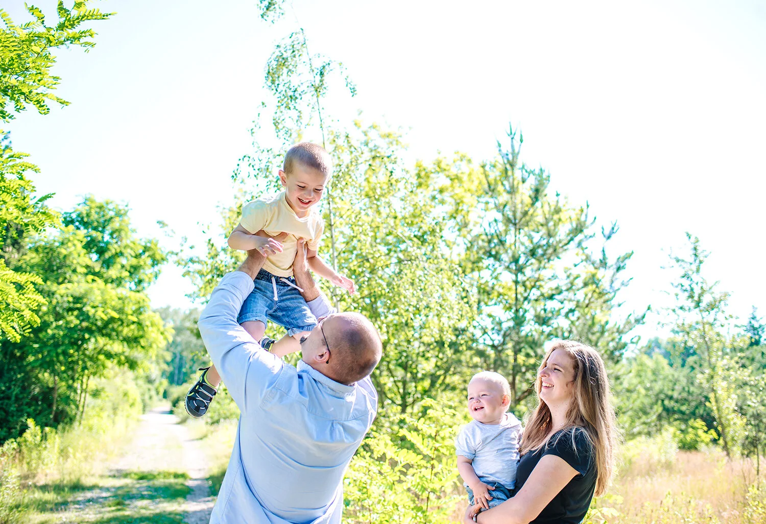 Ein sommerliches Familienshooting im grünen Berlin
