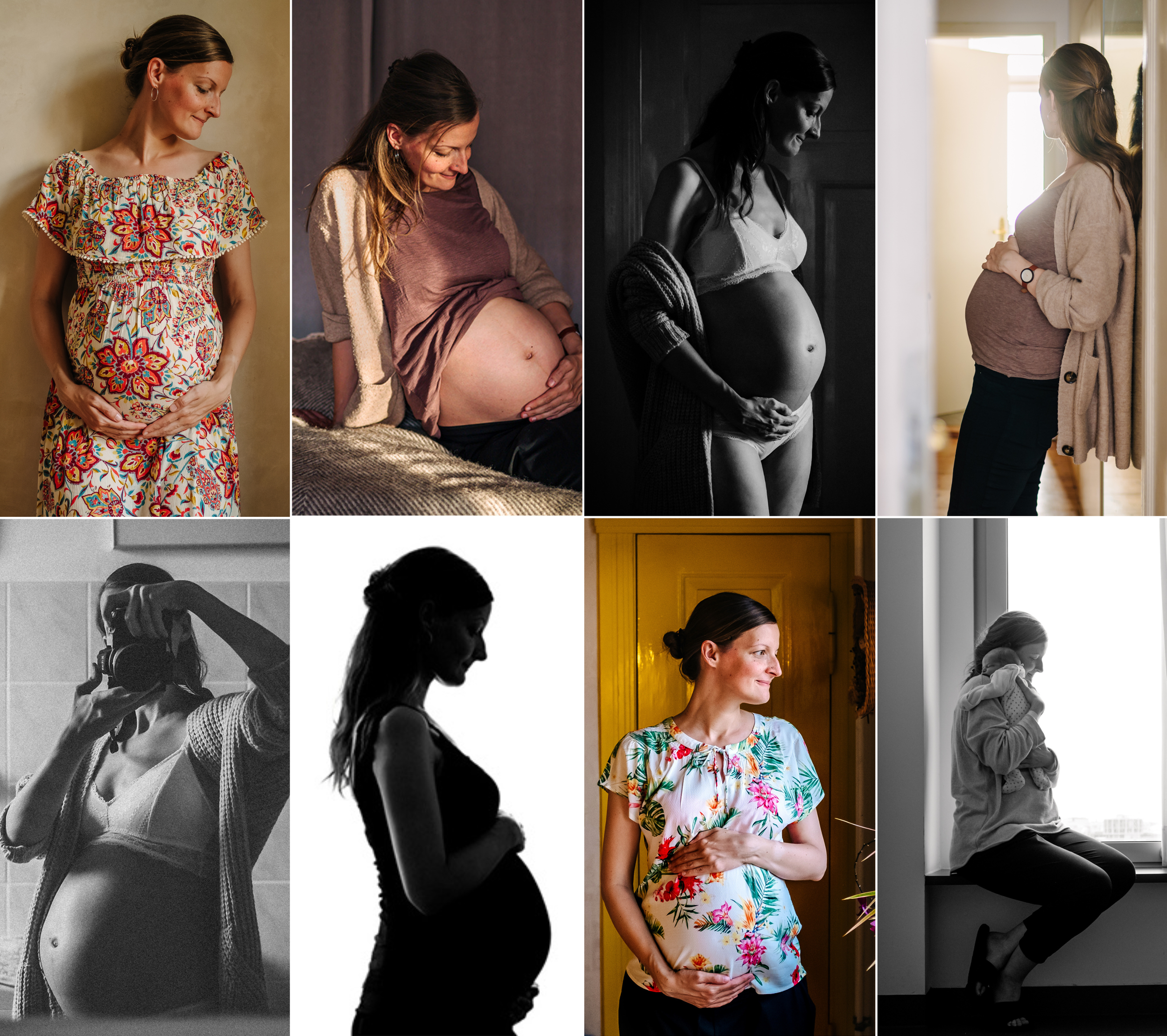 Babybauch Fotos selber machen: 25 Foto Ideen für ein DIY Shooting zu Hause