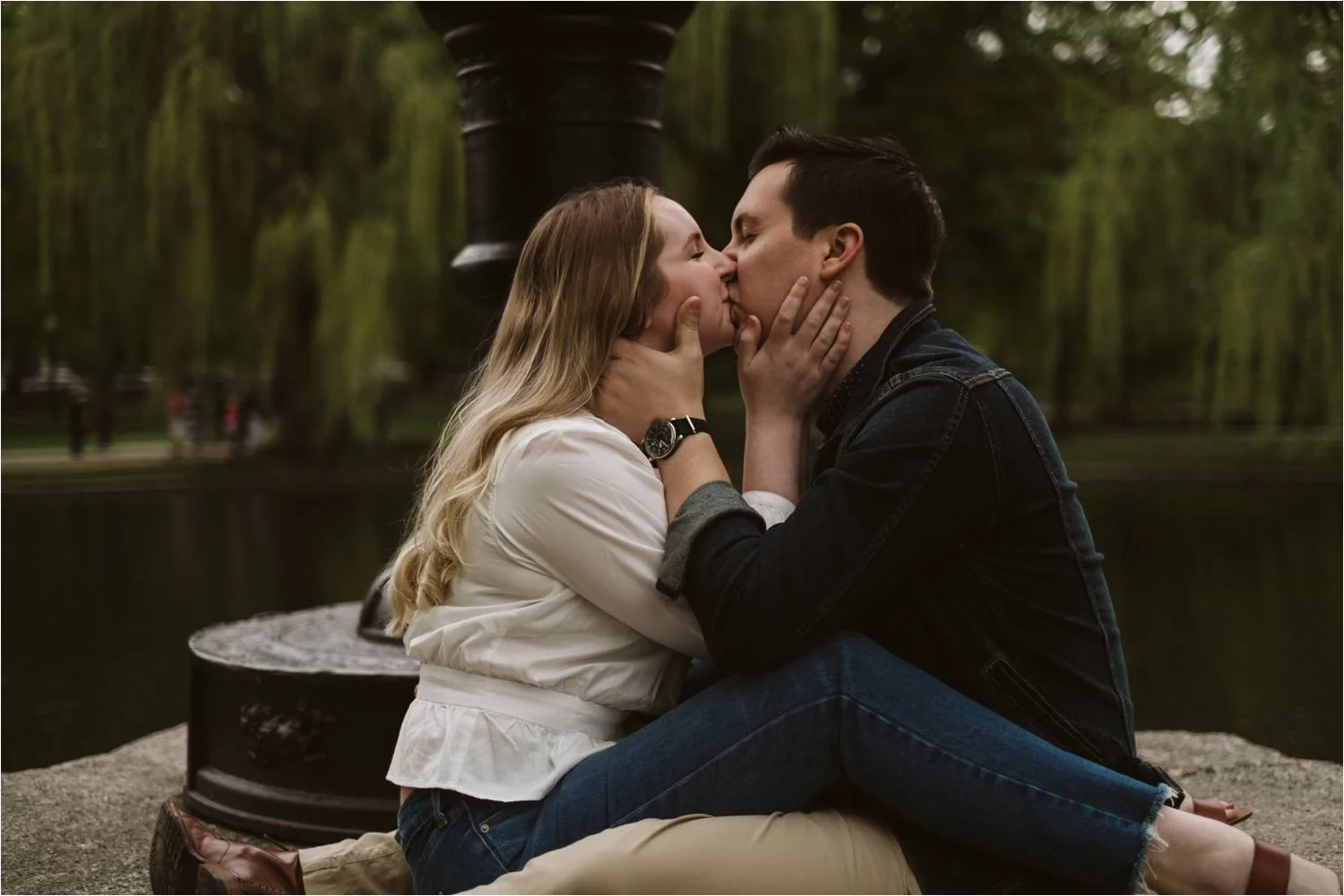 Boston Back Bay Engagement Session - Boston Engagement - Boston Public Garden - Jemima Richards