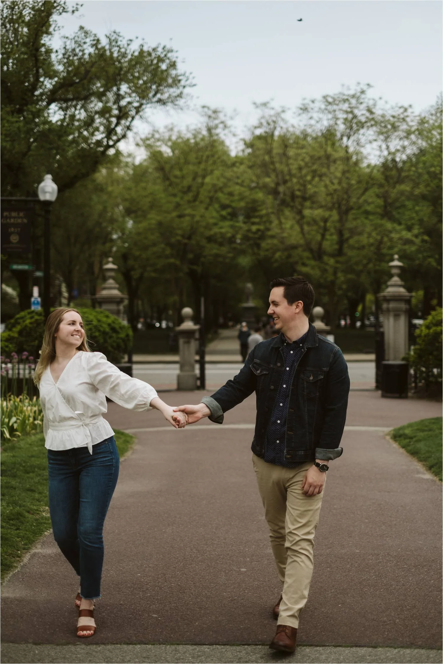 Boston Back Bay Engagement Session - Boston Engagement - Boston Public Garden - Jemima Richards